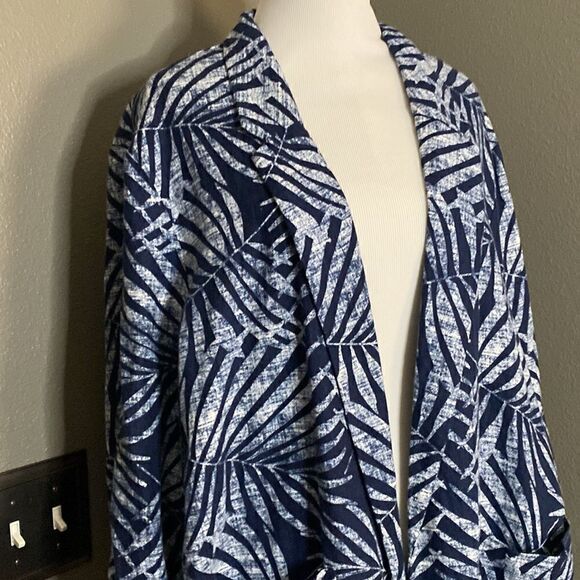 Old Navy Light Weight Open Front Linen Palms Jacket Blazer - Picture 2 of 10